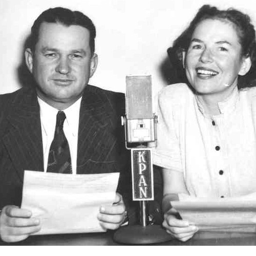 The Formbys at radio station